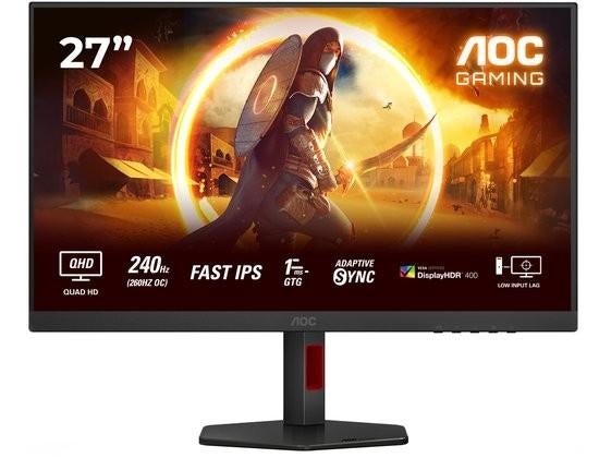 AOC Q27G4ZR 27" QHD 240Hz Gaming Monitor, Computers en Software, Monitoren, Gaming, IPS, In hoogte verstelbaar, Apex Electronics