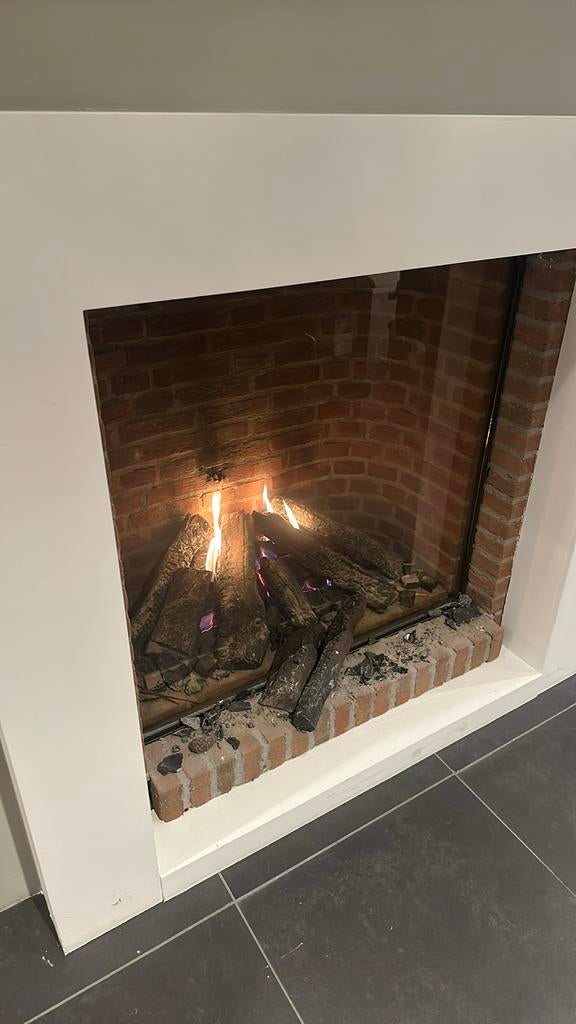 Gas inbouwhaard met glasruit Castle Fire showmodel groot, Ophalen, Nieuw, Info@heidesmid.nl, Belgie