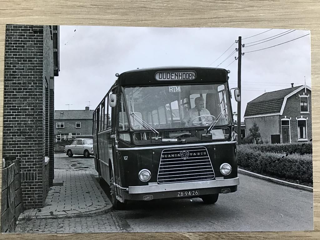 Oudenhoorn Bus Vermaat Hellevoetsluis  ca 1960-70, Verzenden, 1960 tot 1980, Gelopen, Zuid-Holland