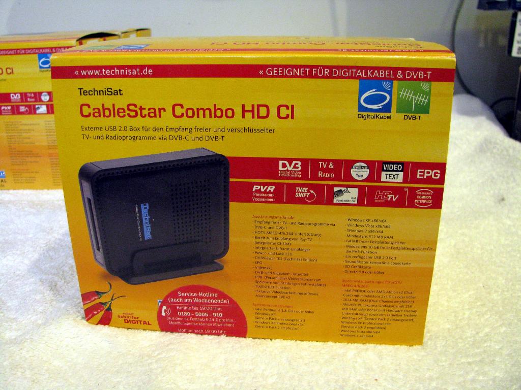 Technisat Cablestar Combo HD CI dvb-c dvb-t ontvanger, Ophalen, Gebruikt