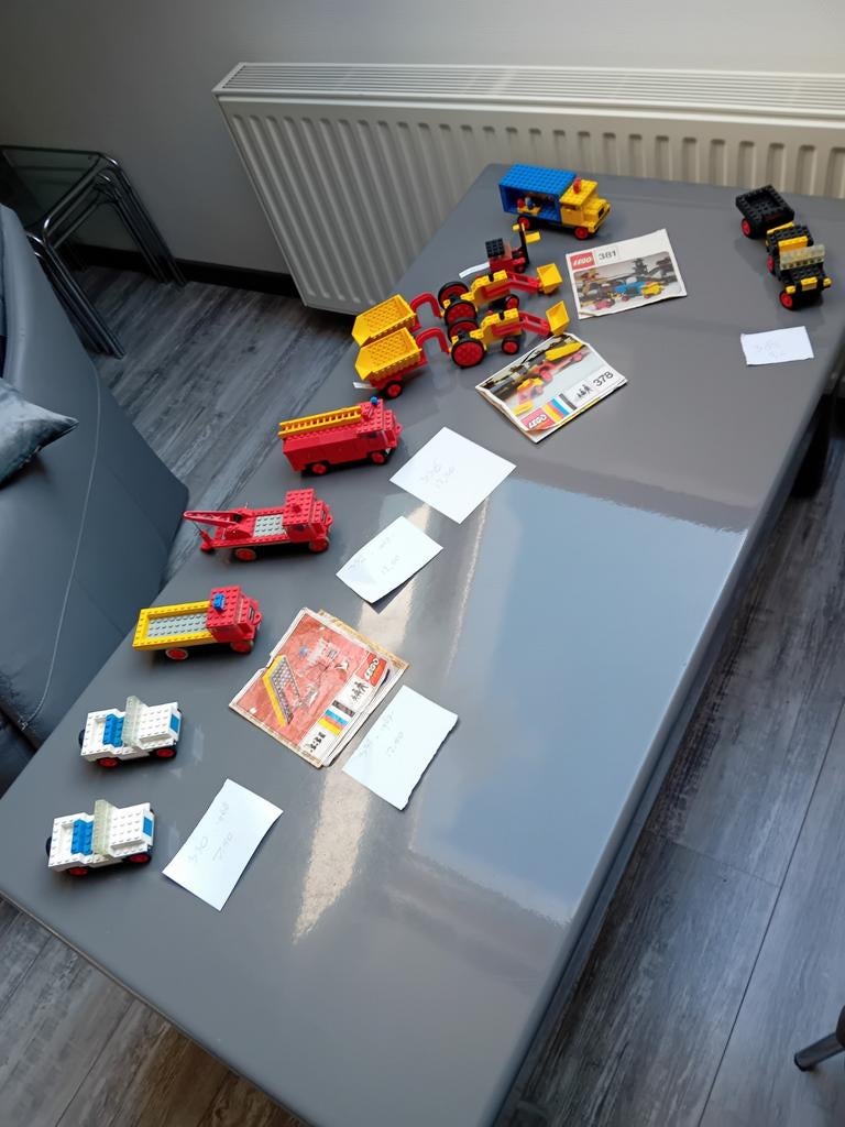 Vintage sturende lego auto's eind jaren 60 begin jaren 70, Ophalen of Verzenden, Gebruikt
