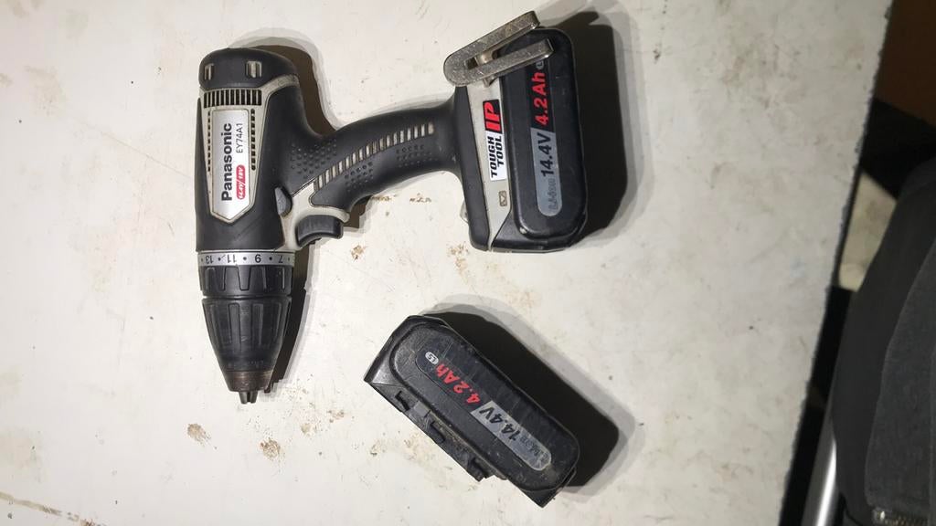 Panasonic schroefmachineboormachine en Accu’s, Ophalen of Verzenden, Gebruikt, Boormachine