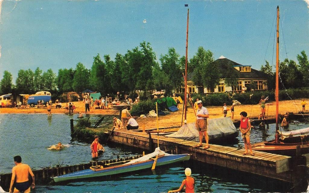 Wanneperveen, Paviljoen 't Wiede (klein formaat), Verzamelen, Ansichtkaarten | Nederland, Ophalen of Verzenden, 1960 tot 1980