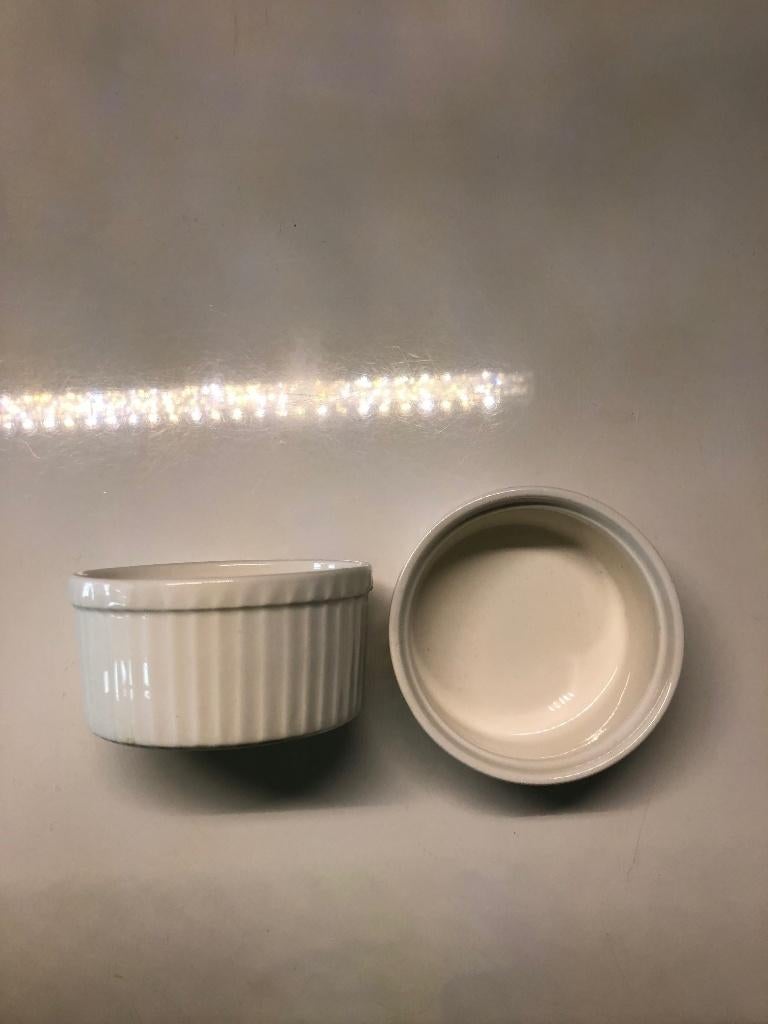 creme brulee schaaltjes (4 stuks), Ophalen of Verzenden, Zo goed als nieuw, Overige stijlen, Schaal of Schalen