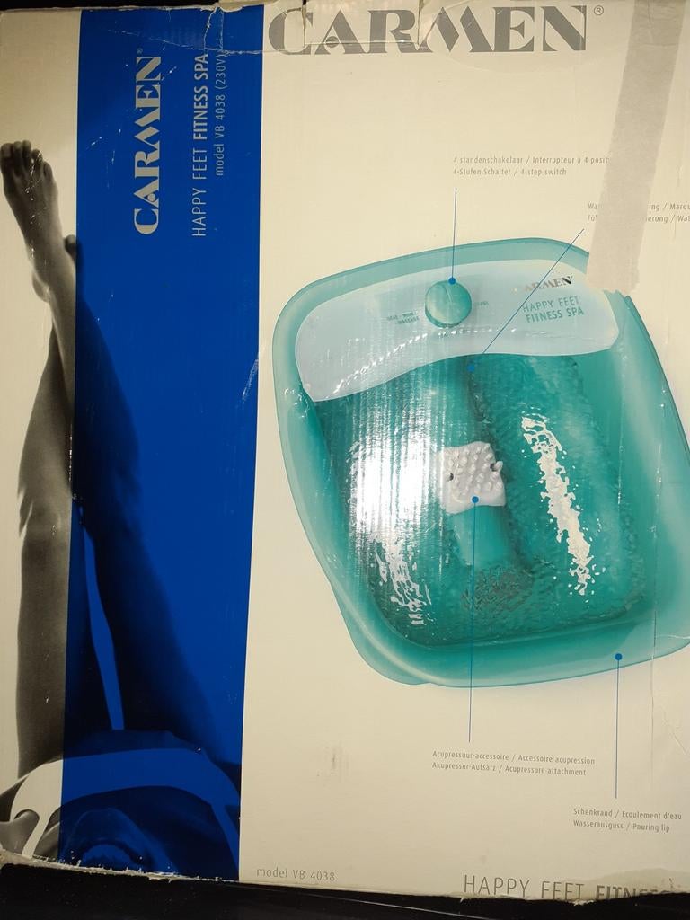 Carmen Happy Feet Fitness Spa VB 4038 - Voetbad, Ophalen, Nieuw, Hand- en Voetverzorging