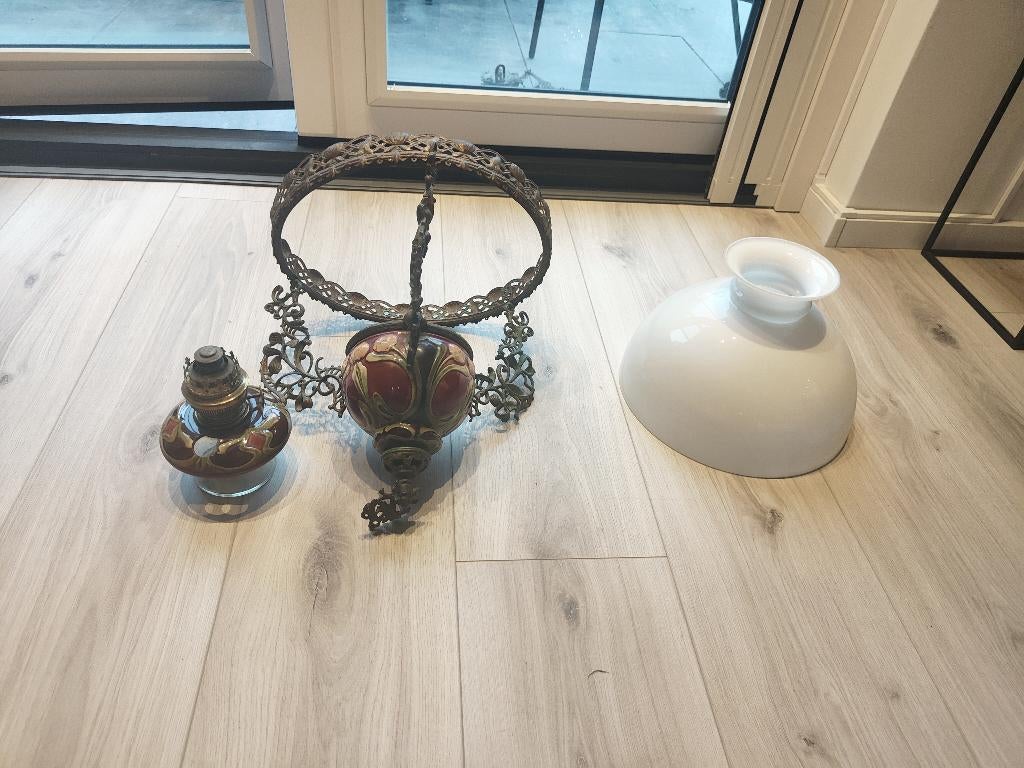 Antieke olielamp (kroonluchter), Ophalen