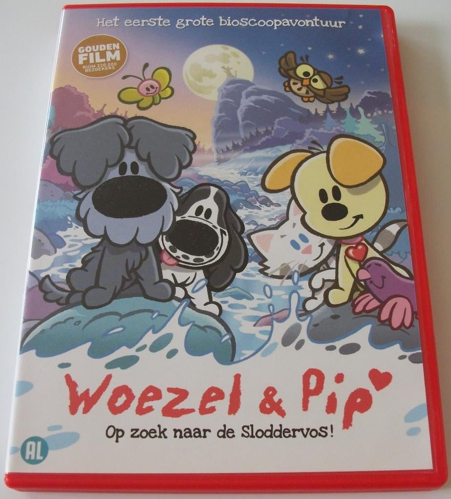 Dvd *** WOEZEL & PIP *** Op zoek naar de Sloddervos!, Cd's en Dvd's, Dvd's | Tekenfilms en Animatie, Zo goed als nieuw, Europees