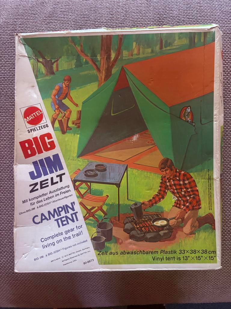 Vintage Big Jim Tent - Mattel in originele verpakking
