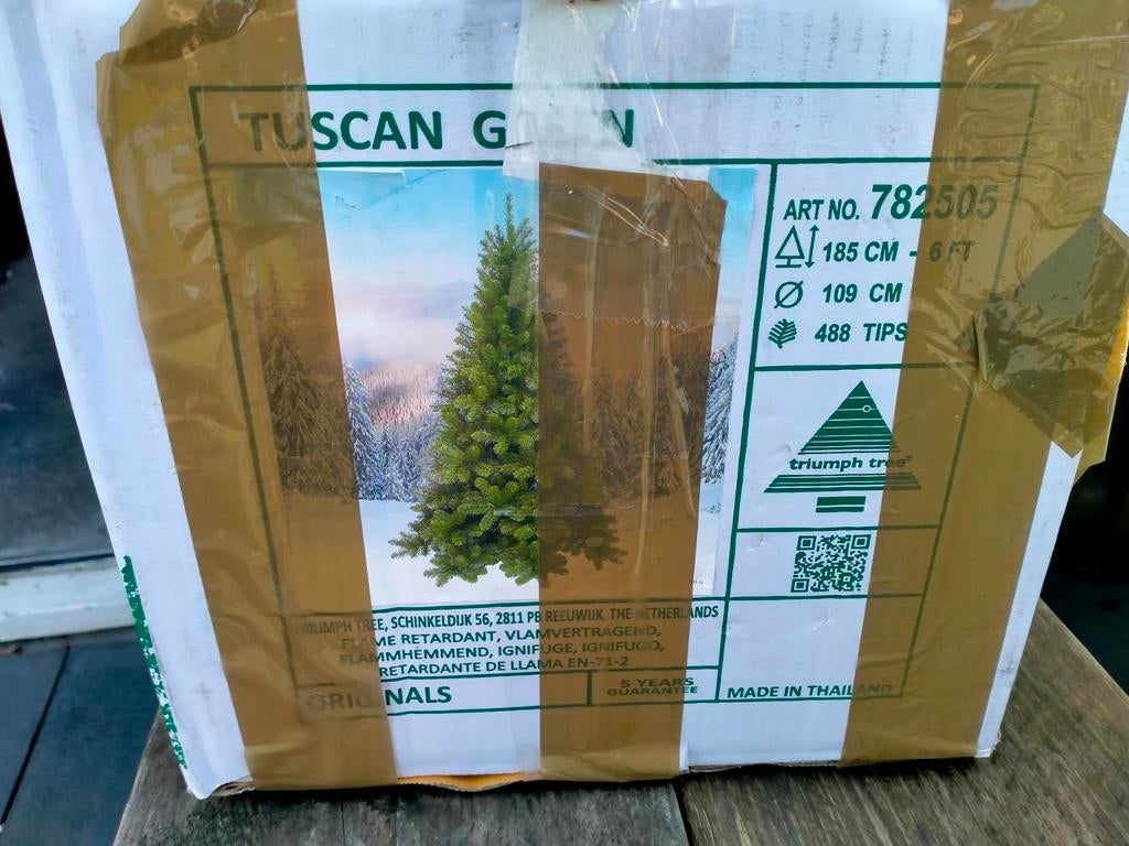 Nieuw kunstkerstboom 185cm, Ophalen of Verzenden, Nieuw