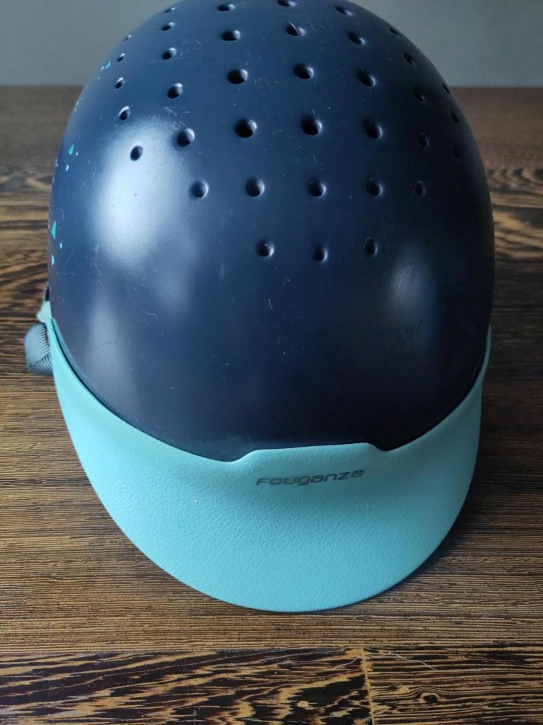 Fouganza paardrij cap kind maat XS 48-52 blauw, Dieren en Toebehoren, Paardrijkleding, Gebruikt, Kinderen, Cap, Recreatie, Ophalen of Verzenden