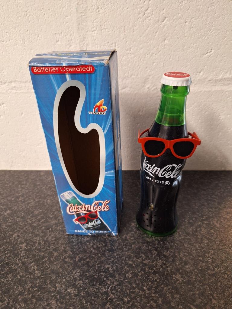 Dansende Coca-Cola fles - Feestartikel colectes item, Ophalen of Verzenden, Gebruikt, Feestartikel, Overige