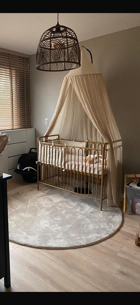 Ledikant goud zo goed als nieuw, Ophalen of Verzenden, Zo goed als nieuw, Jongetje of Meisje