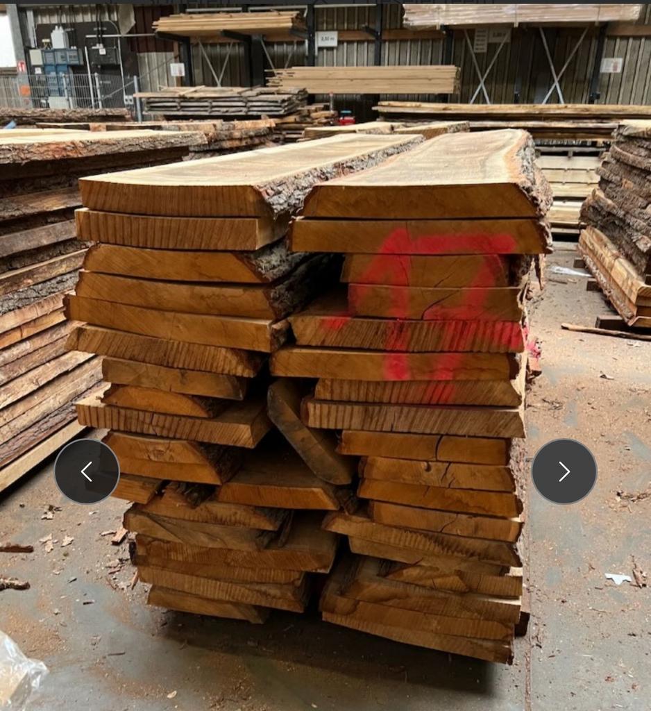 Eiken boomstamdelen te koop. Schaaldelen. 240/250 cm lang, Eiken, Nieuw, Ophalen of Verzenden, 200 tot 250 cm