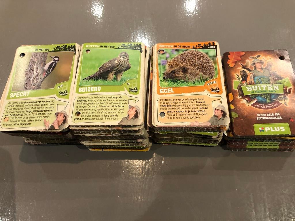 Spaarkaarten van de Plus Buiten in Nederland, Verzamelen, Speelkaarten, Jokers en Kwartetten, Ophalen of Verzenden, Zo goed als nieuw