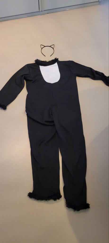 Kattenkostuum 7-9jr Carnaval, Ophalen of Verzenden, Zo goed als nieuw, 134 t/m 140, Jongen of Meisje