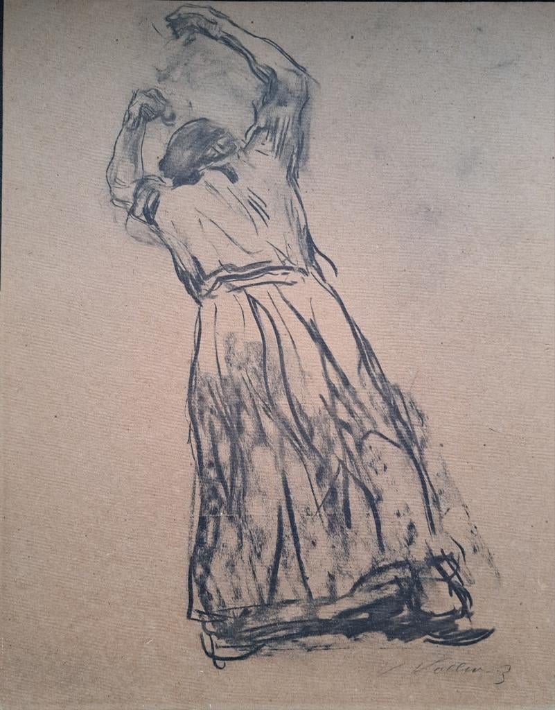 Käthe Kollwitz - Schwarze Anna (1920), Ophalen of Verzenden