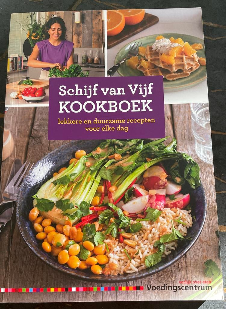 Schijf van Vijf Kookboek - Lekker en Duurzaam!, Boeken, Kookboeken, Hoofdgerechten, Ophalen of Verzenden, Zo goed als nieuw, Gezond koken