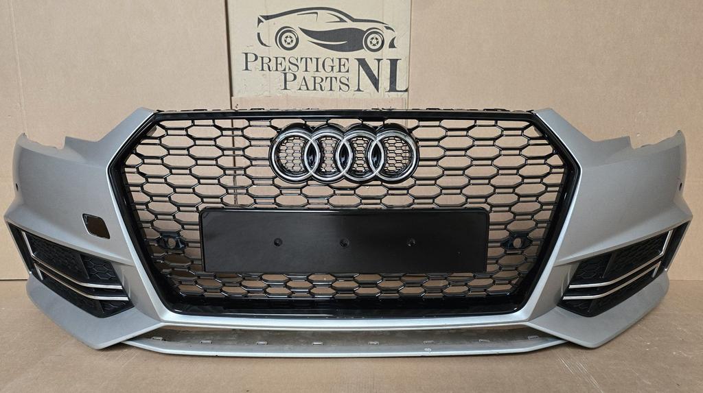 Voorbumper Audi A4 B9 8W S-Line S4 PDC bj.2016-2019 RS LOOK, Gebruikt, -, Voor, Ophalen of Verzenden