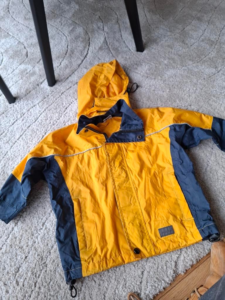 Rukka regenjas geel maat 92 - nette staat, Ophalen of Verzenden, Zo goed als nieuw, Rukka, Jongen of Meisje