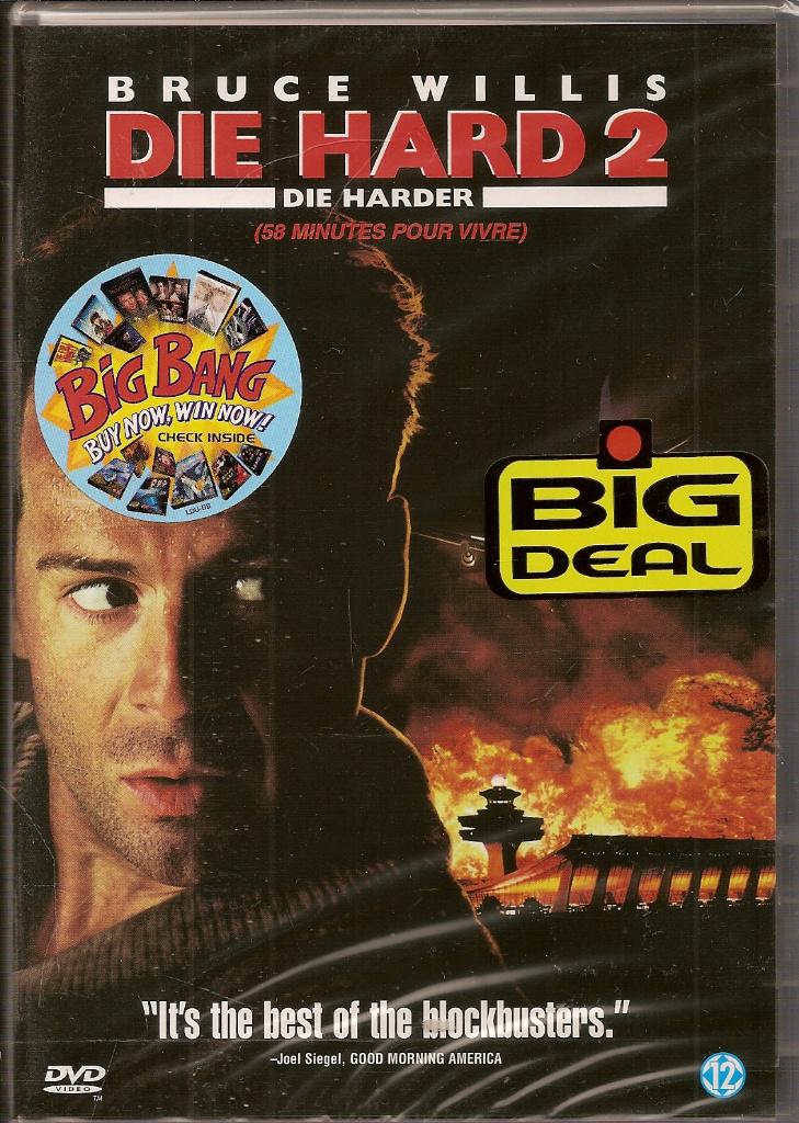 Die hard 2 met o.a. Bruce Willis, 1980 tot heden, Ophalen of Verzenden, Actie en Avontuur, Nieuw in verpakking