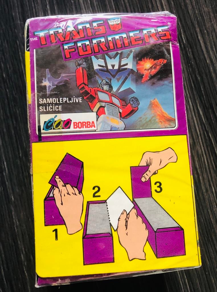 Transformers Panini Borba Box 1986-91 - Nieuw!, Ophalen of Verzenden