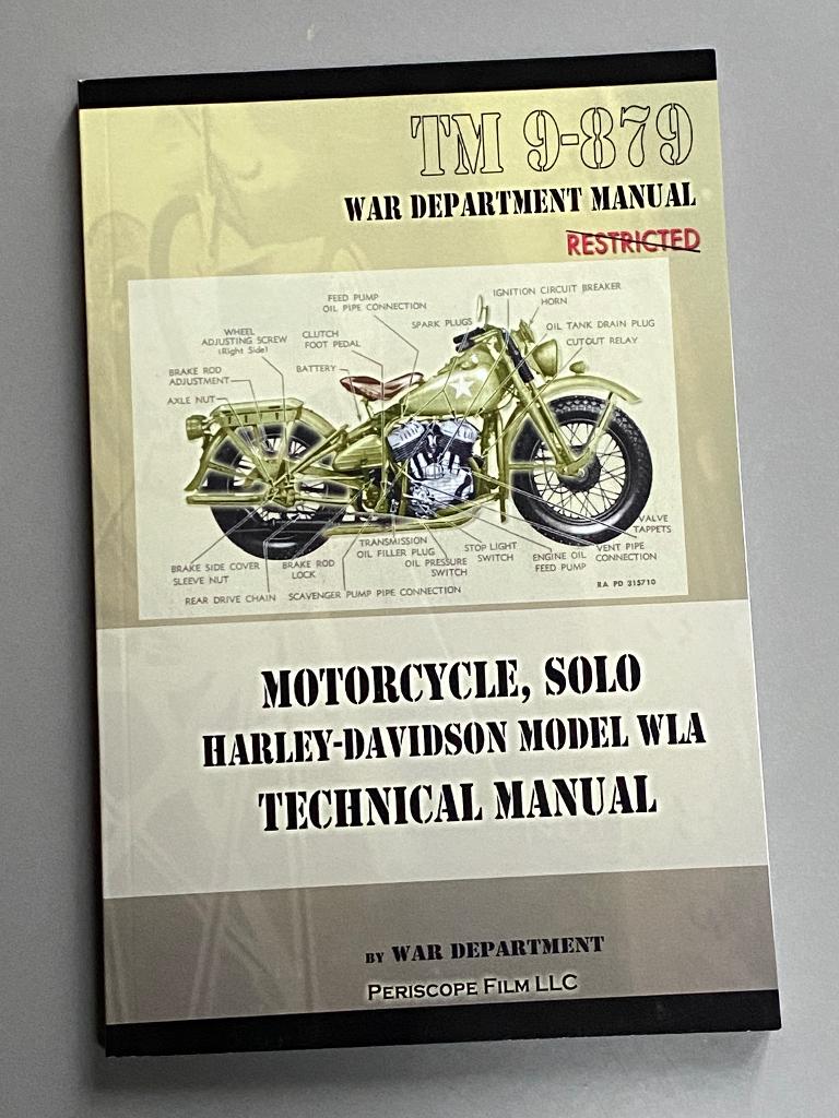 Motorcycle, Solo Harley-Davidson WLA Technical Manual - 1943, Ophalen of Verzenden, Harley-Davidson of Buell
