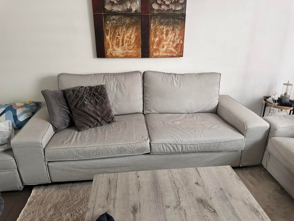 Comfortabele bank met verwisselbare hoezen  extra hoezen, Ophalen of Verzenden, Zo goed als nieuw