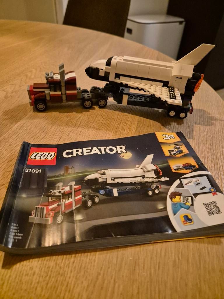 Lego Creator 31091 Shuttle Transporter, Kinderen en Baby's, Speelgoed | Duplo en Lego, Ophalen of Verzenden, Zo goed als nieuw