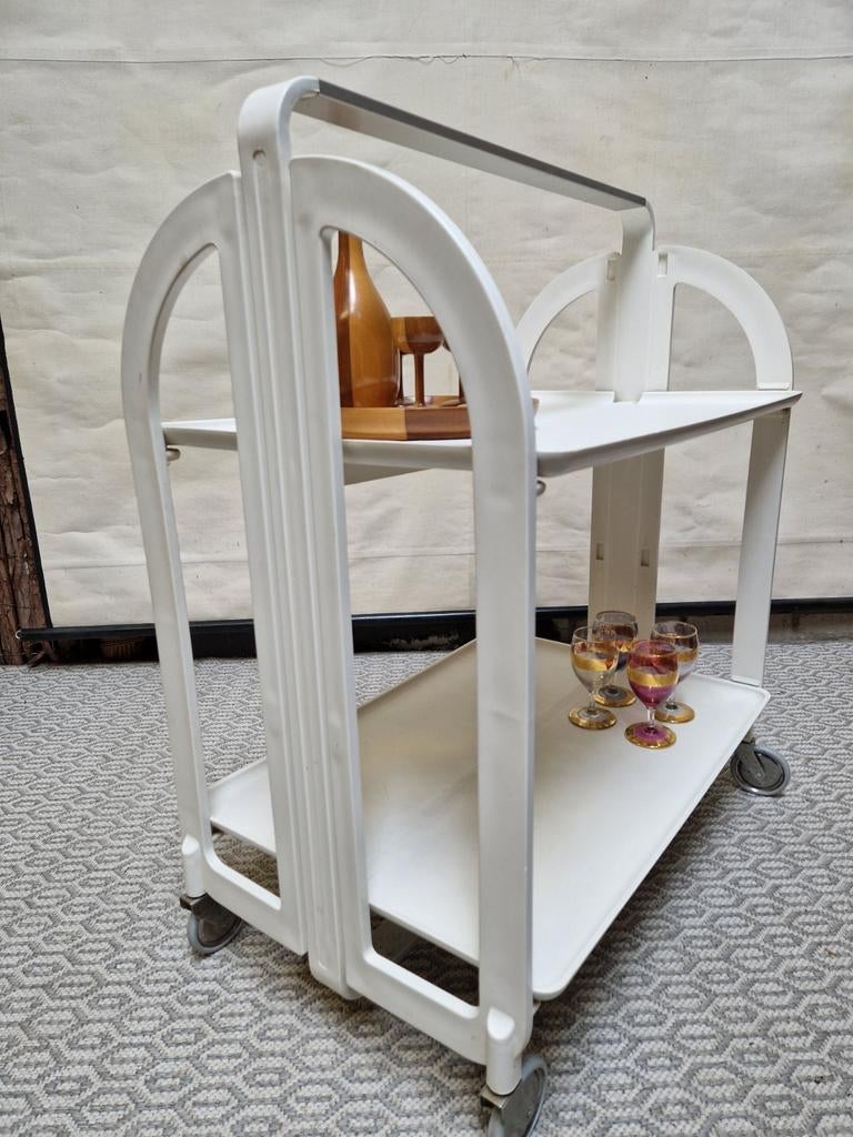vintage barkart/retro serveerwagen/sidetable/space age, Ophalen, Huis en Inrichting
