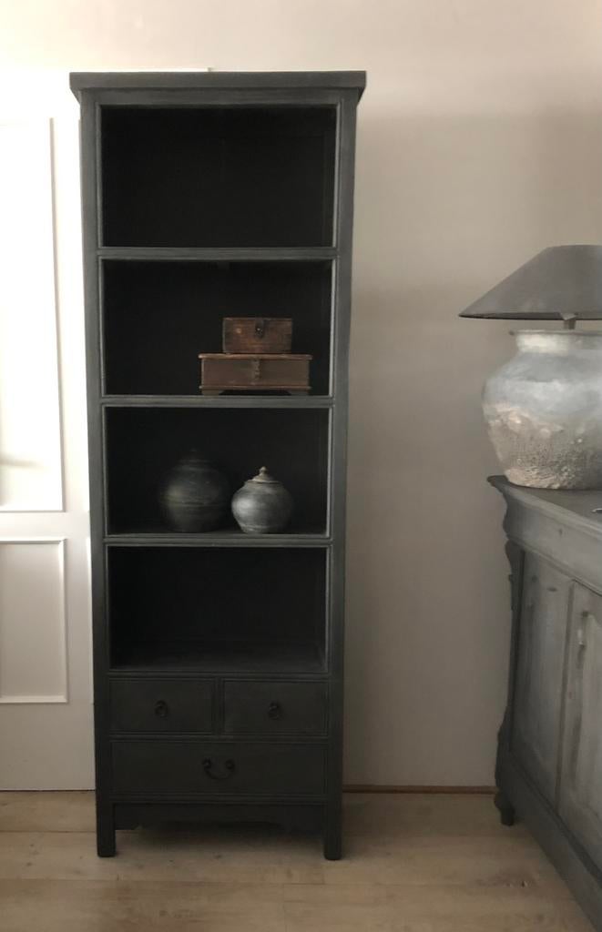 Chinese halfopen kast sober sleets oosters, Ophalen