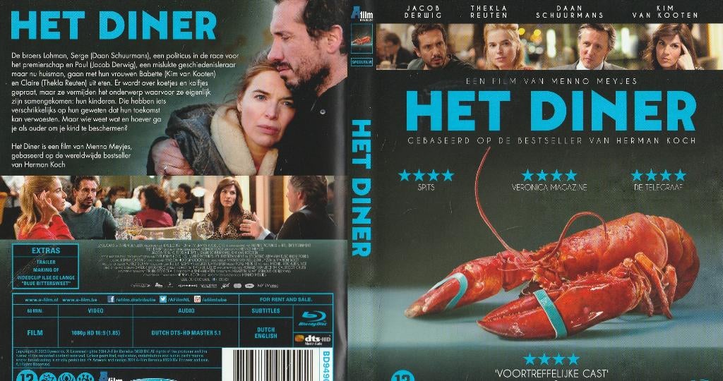 Het diner blu ray, Ophalen of Verzenden, Zo goed als nieuw, Nederlandstalig