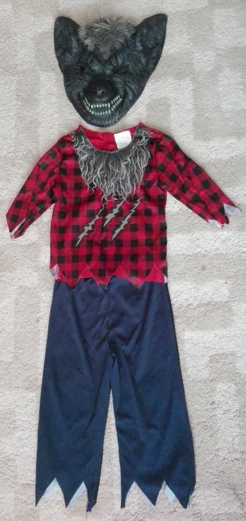 3 delig Weerwolf outfit mt 128, Ophalen of Verzenden, Nieuw, 122 t/m 128, Jongen