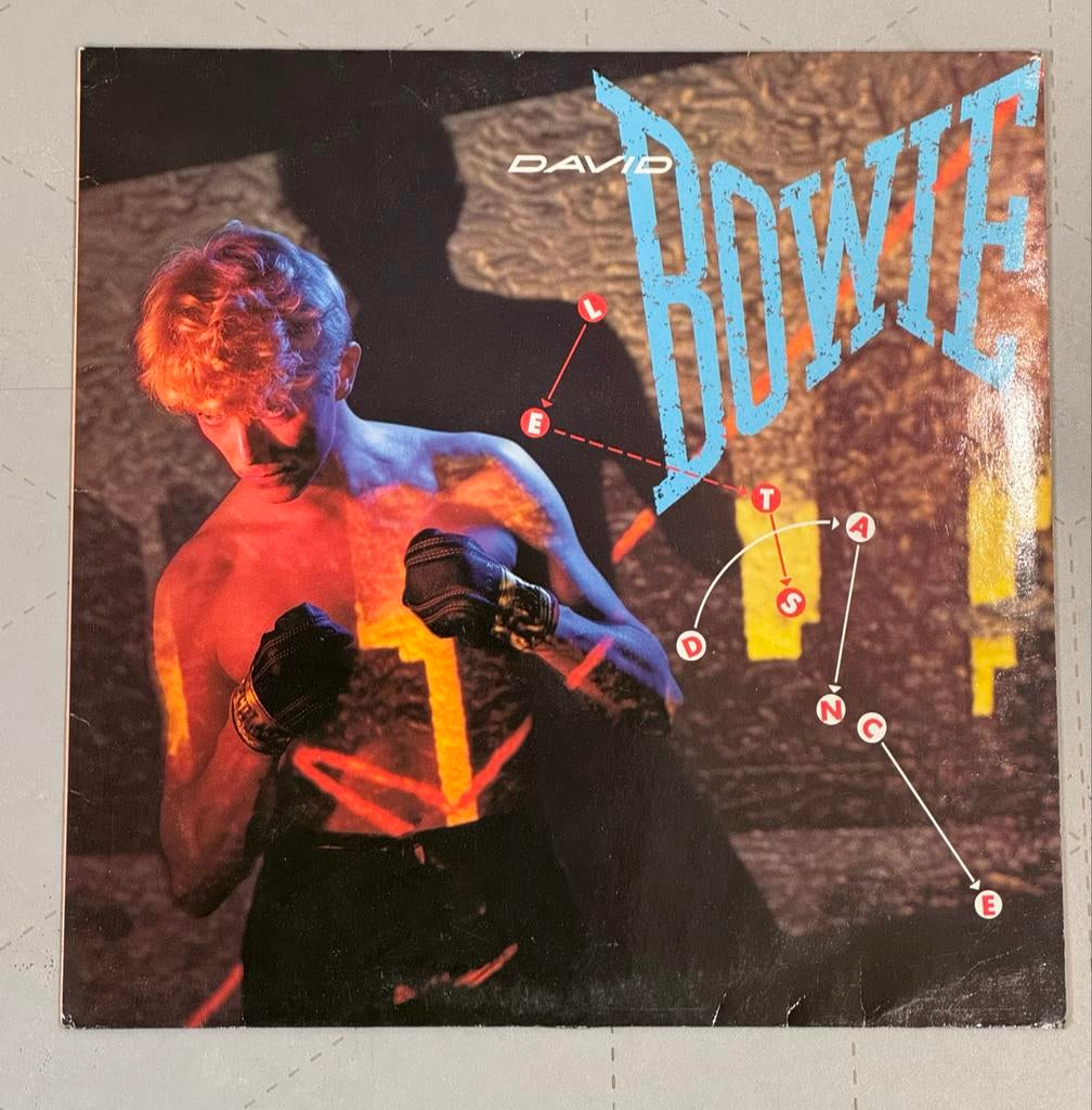 David Bowie - Let's Dance LP, Cd's en Dvd's, Vinyl | Pop, Ophalen of Verzenden, Gebruikt