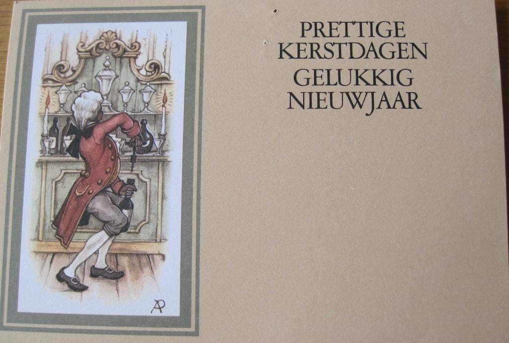 Anton Pieck - Lakei ontkurkt fles, Verzenden, 1980 tot heden, Gelopen, Overige thema's