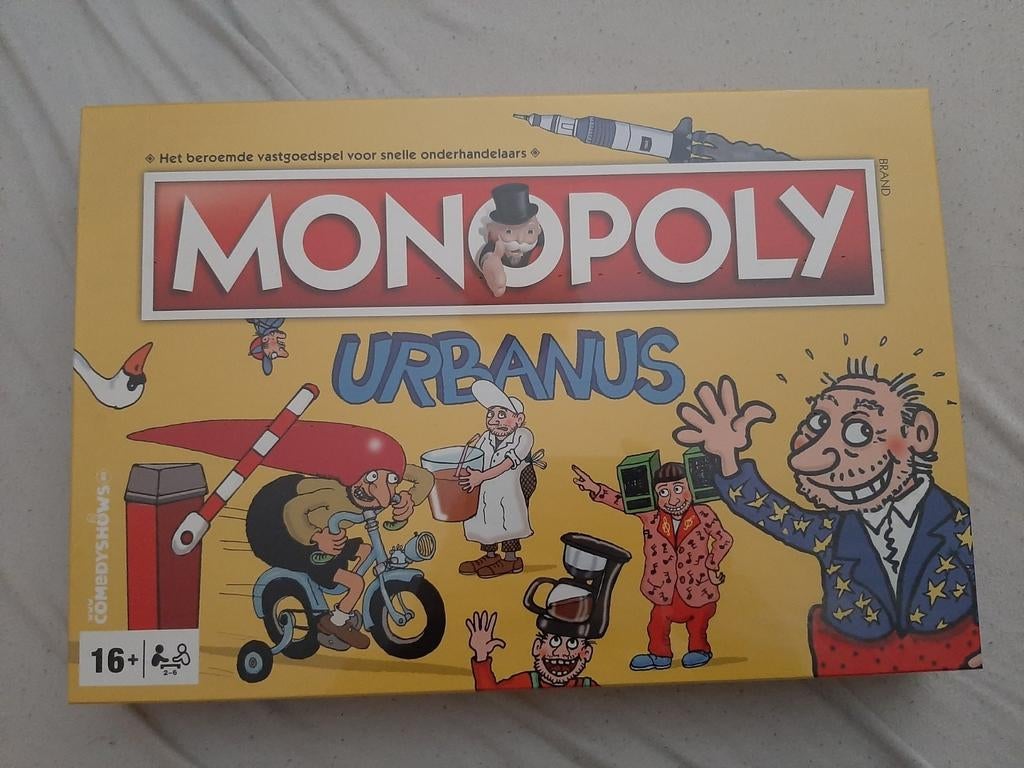 Monopoly Urbanus Compleet in Verpakking, Hobby en Vrije tijd, Gezelschapsspellen | Bordspellen, Vijf spelers of meer, Ophalen of Verzenden