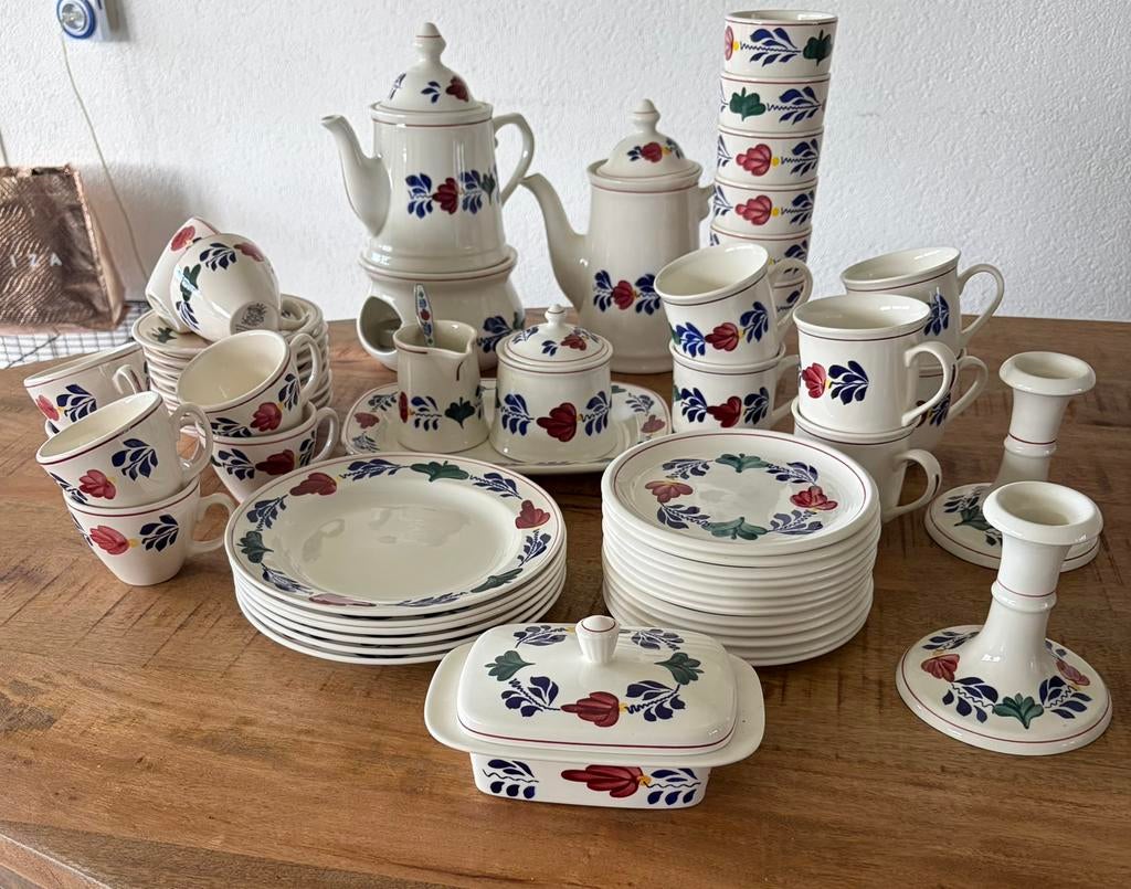 Servies boerenbont, Ophalen, Overige typen, Nieuw, Aardewerk