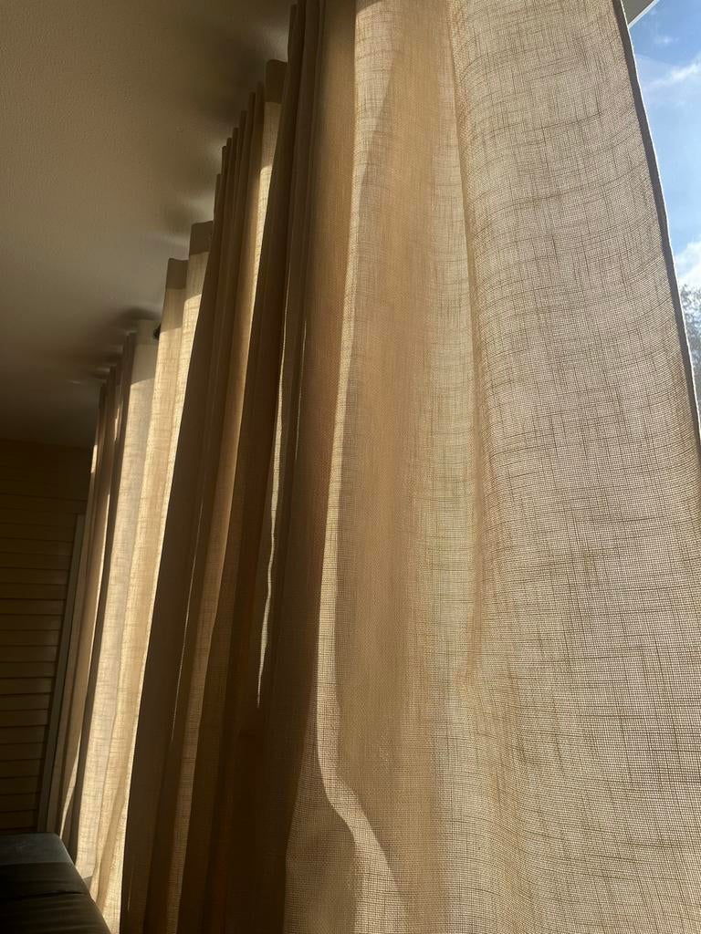 8 Stuks Gordijnen - Zo goed als nieuw, Huis en Inrichting, Stoffering | Gordijnen en Lamellen, 100 tot 150 cm, 200 cm of meer