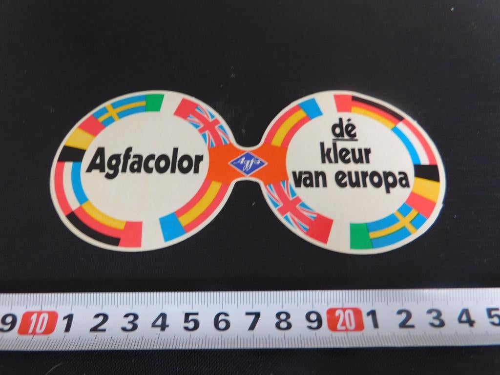 sticker AGFA Agfacolor dé kleur van europa *, Ophalen, Zo goed als nieuw