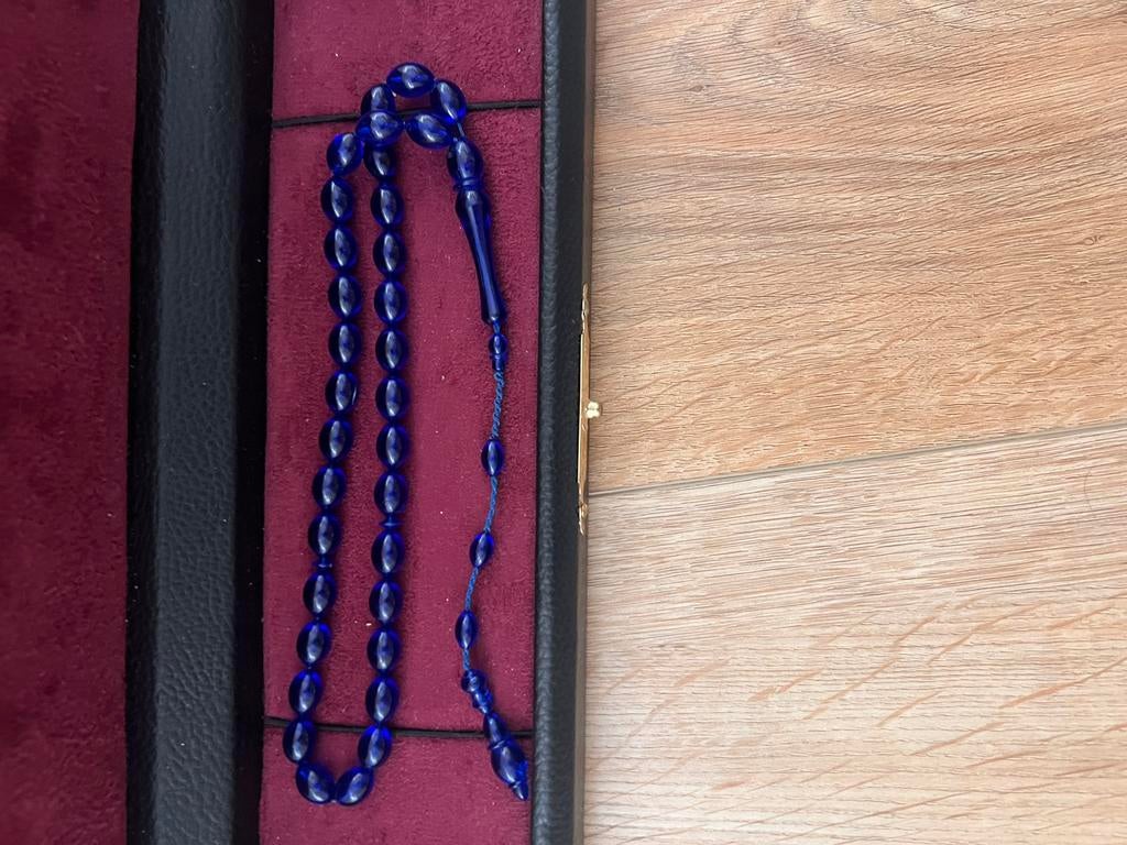 Ates kehribar tesbih 12x7mm, Ophalen of Verzenden, Zo goed als nieuw