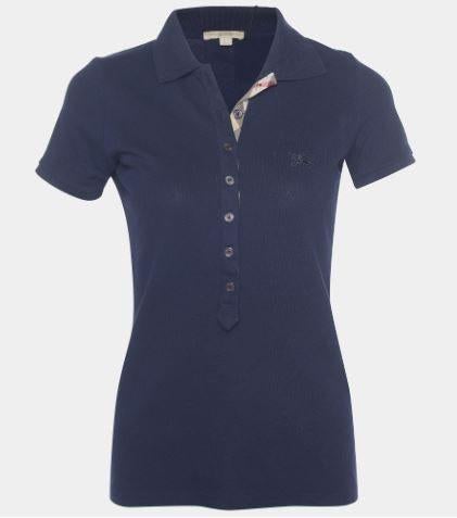 Burberry Brit polo top met nova check, maat small Nieuw, Blauw, Nieuw, Ophalen of Verzenden, Maat 36 (S)