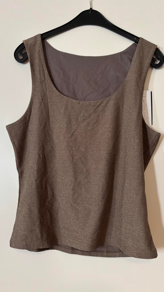 Gouden glitter top maat xl, Kleding | Dames, Ophalen, Overige kleuren, Maat 46/48 (XL) of groter, Zo goed als nieuw