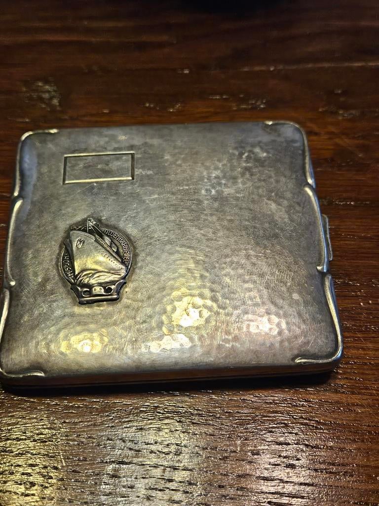 Antieke sigarettenkoker Johan van Oldebarneveld - Verzilverd, Ophalen of Verzenden