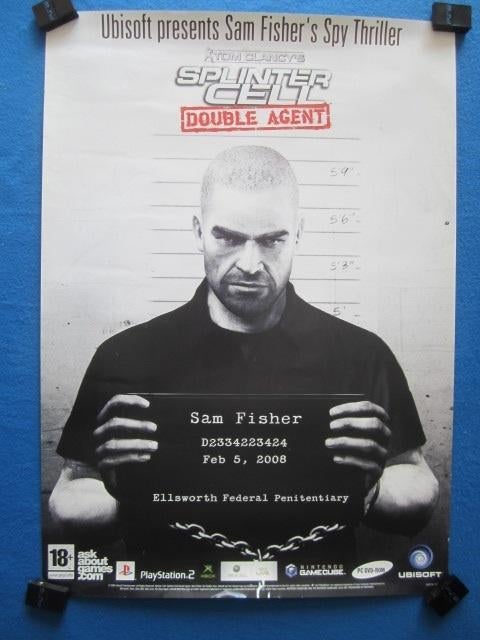 Game Poster Splinter Cell, Verzamelen, Posters, Film en Tv, A1 t/m A3, Ophalen of Verzenden