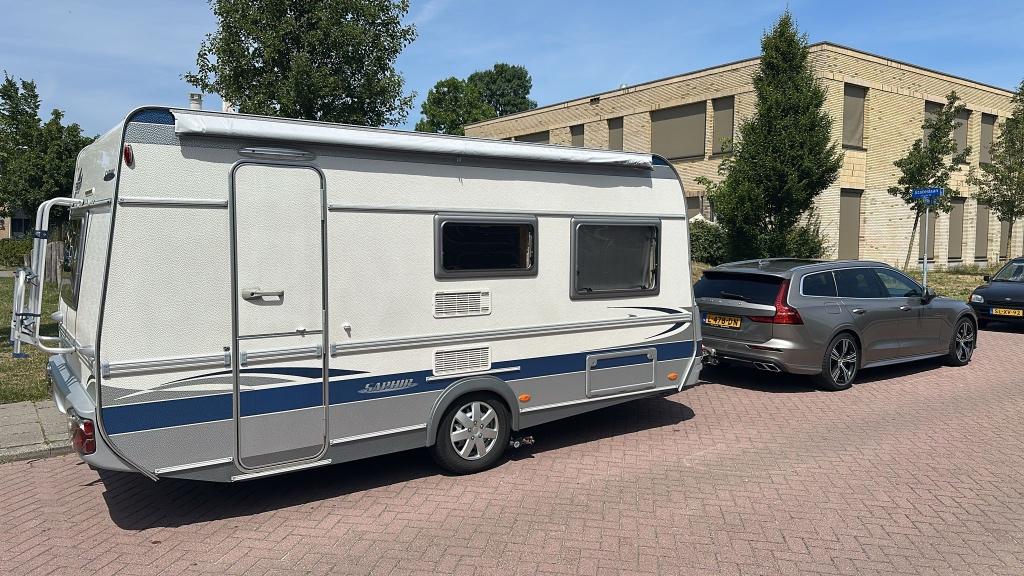 Fendt Saphir 450 2004 | mover | zakluifel | airco | netjes, Caravans en Kamperen, Omvormbare zithoek, Treinzit, Koelkast, Tot en met 4