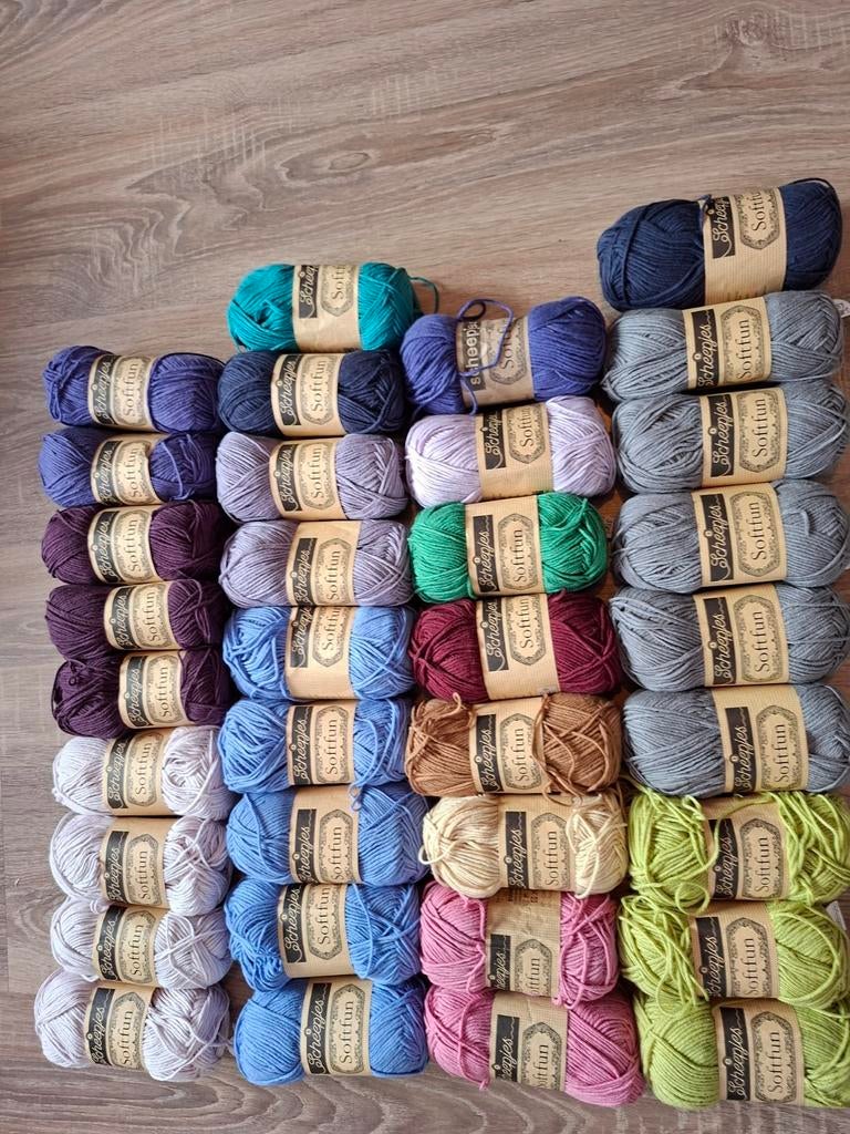 Mix partij Scheepjes Softfun (35 stuks)nieuw., Ophalen of Verzenden, Nieuw, Breien of Haken, Wol of Garen