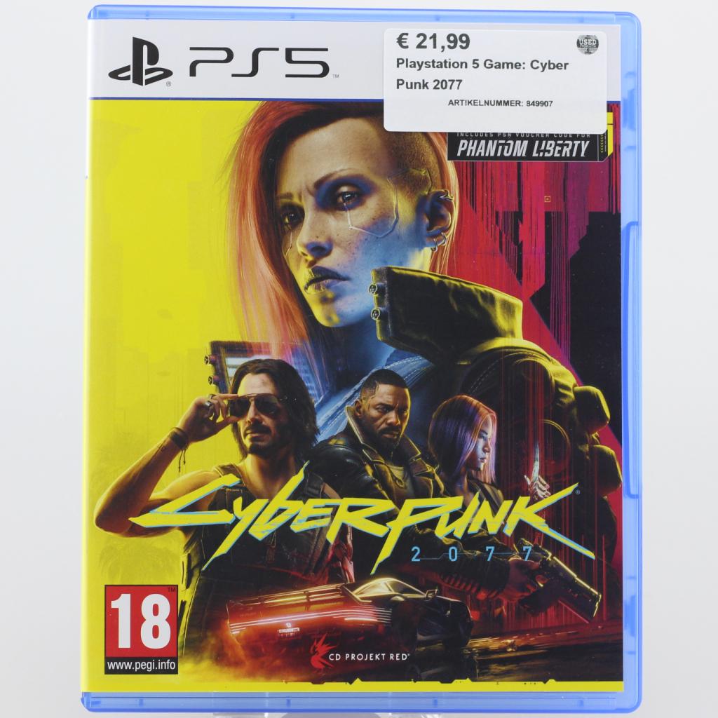 Playstation 5 Game: Cyber Punk 2077, Sony, Zo goed als nieuw, Support@sony.com, 1-7-1 Konan, Minato-ku
Tokyo 108-0075
Japan