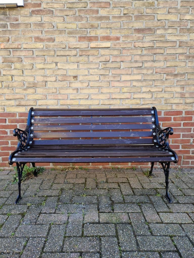 Gietijzeren Tuinset + Bank | Bistroset | compleet of los, Tuin en Terras, Ophalen, Gebruikt, Nvt, Metaal