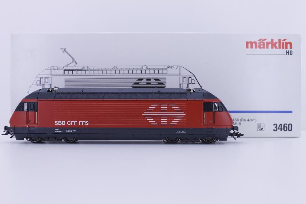 Marklin 3460 HO Serie 460 Re 4/4 van de SBB, Wisselstroom, Locomotief, Ophalen of Verzenden, Zo goed als nieuw