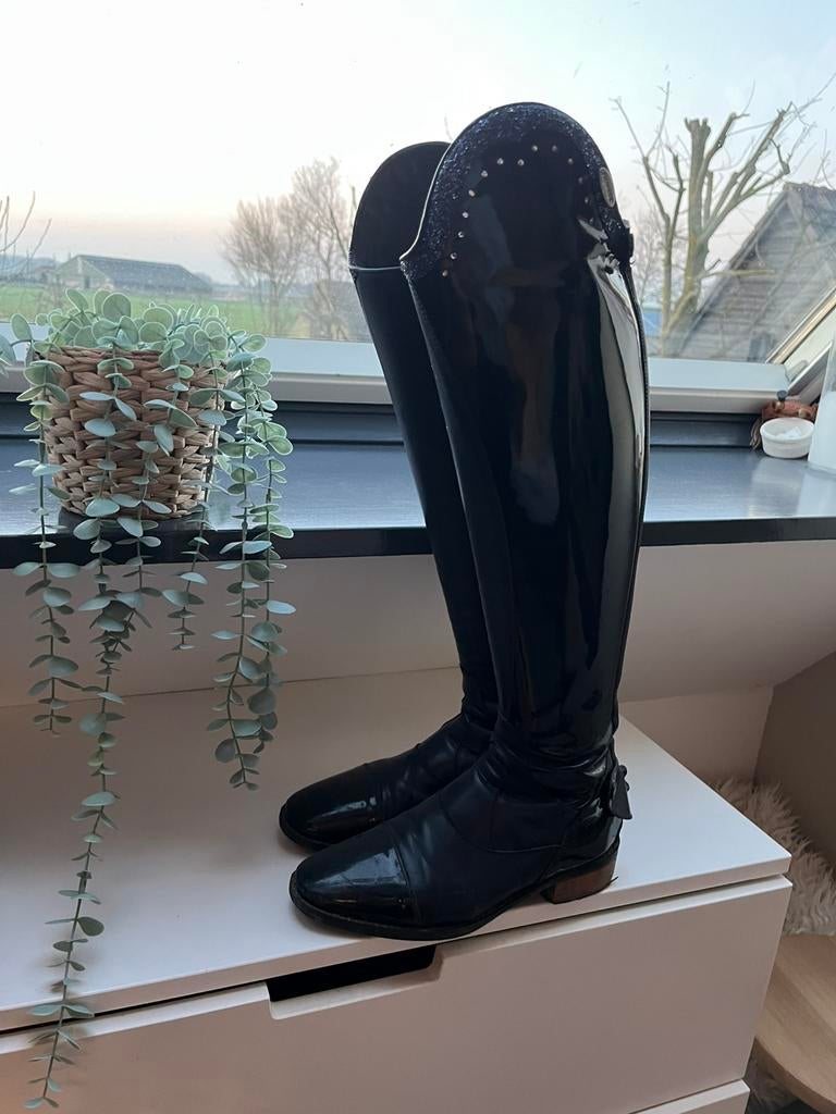 Lak rijlaarzen pioneer horseline, Ophalen of Verzenden, Zo goed als nieuw, Dressuur, Schoeisel