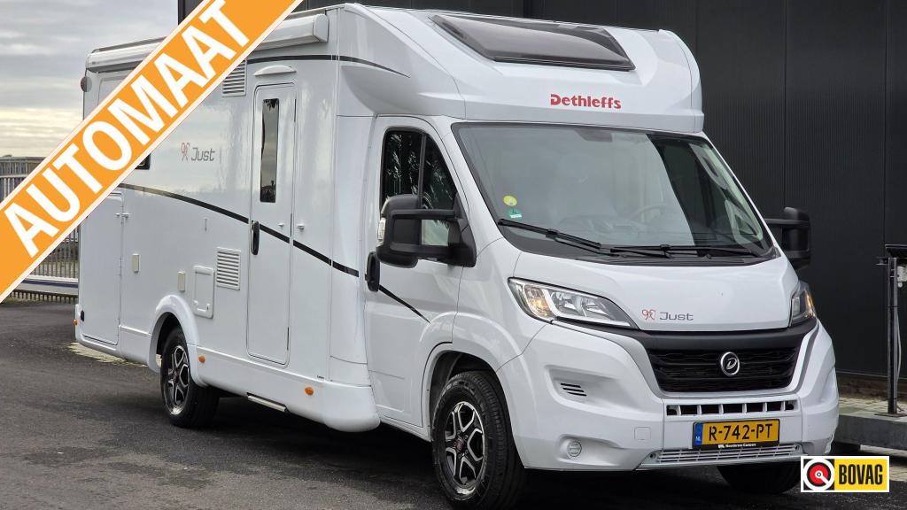 Dethleffs Just 90 T 7052 DBM Queensbed & Hefbed, Automaat, Ringverwarming, Fiat, 7 tot 8 meter